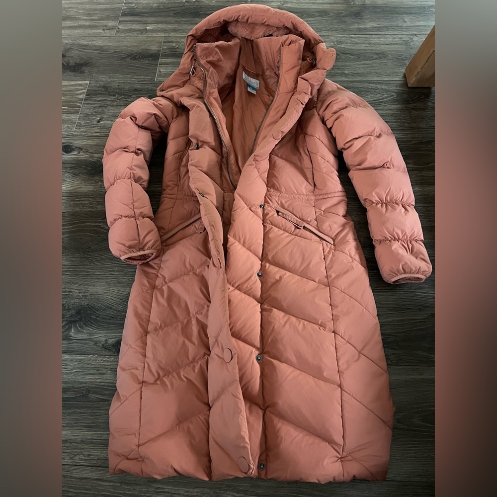 Women's Columbia Quilted Long Coat - Pink